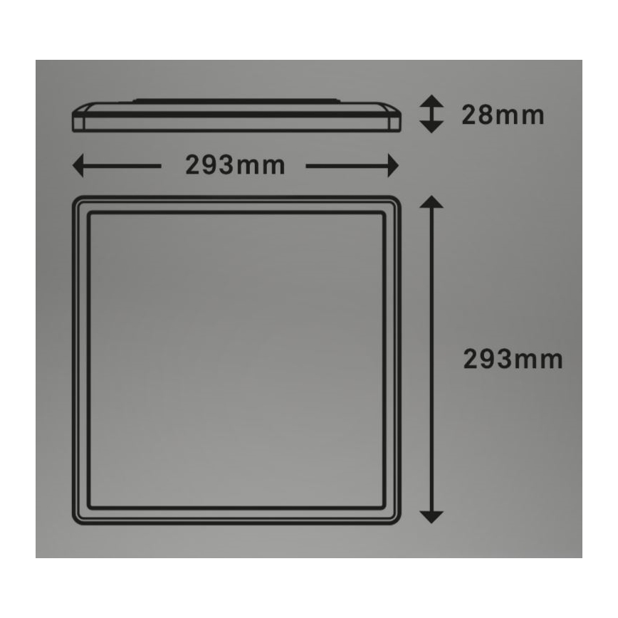 Briloner 7081-015 - Himmennettävä LED-kattovalaisin SLIM LED/18W/230V 2700-6500K + kauko-ohjaus