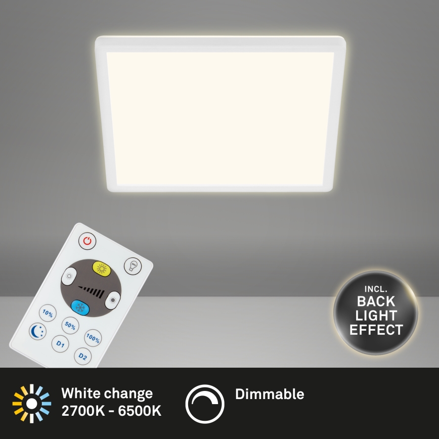 Briloner 7081-016 - LED Himmennettävä kattovalo SLIM LED/18W/230V 2700-6500K +  kaukosäädin