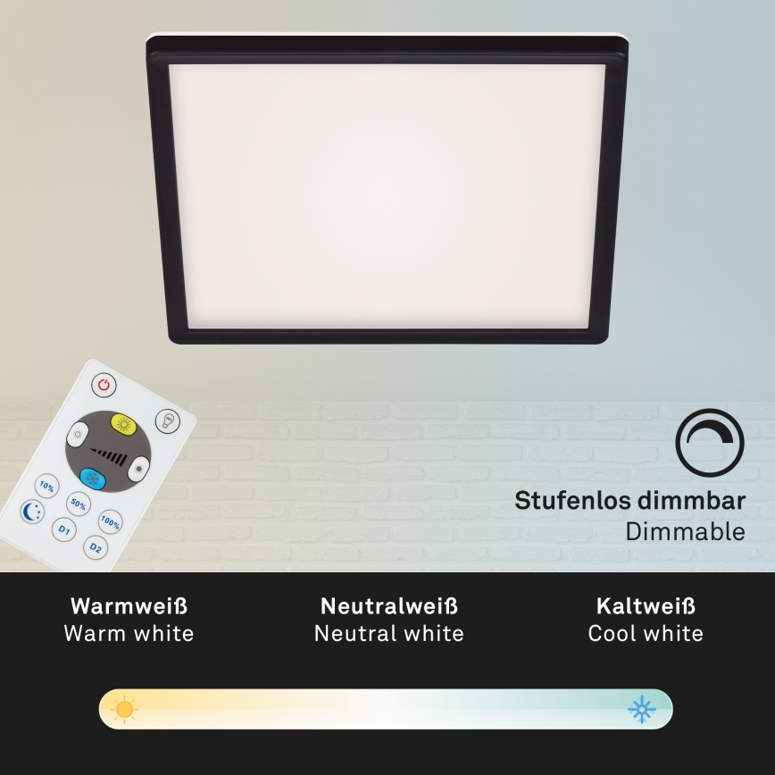 Briloner 7082-015 - LED Himmennettävä kattovalo SLIM LED/22W/230V 2700-6500K + kaukosäädin