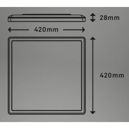 Briloner 7082-016 - Himmennettävä LED-kattovalaisin SLIM LED/22W/230V 2700-6500K + kauko-ohjaus
