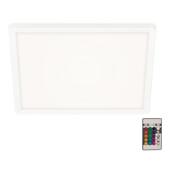 Briloner 7091-416 - LED RGBW Himmennettävä kattovalo SLIM LED/22W/230V + kauko-ohjaus