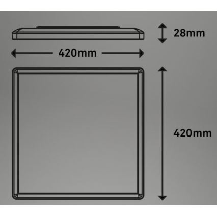 Briloner 7091-416 - LED RGBW Himmennettävä kattovalo SLIM LED/22W/230V + kauko-ohjaus