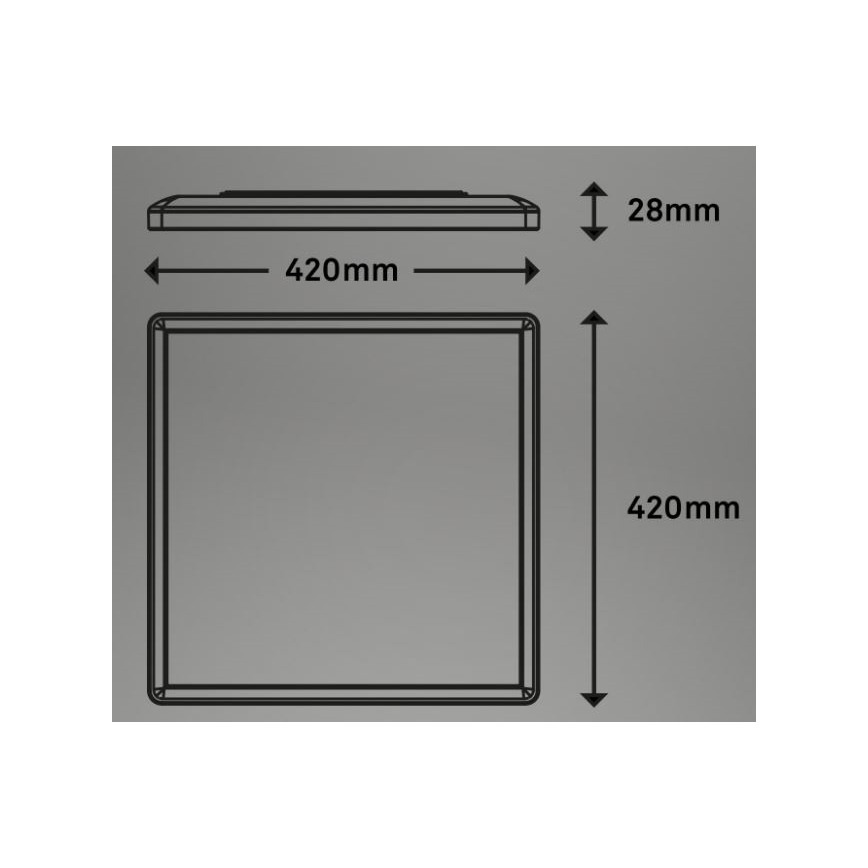 Briloner 7091-416 - LED RGBW Himmennettävä kattovalo SLIM LED/22W/230V + kauko-ohjaus