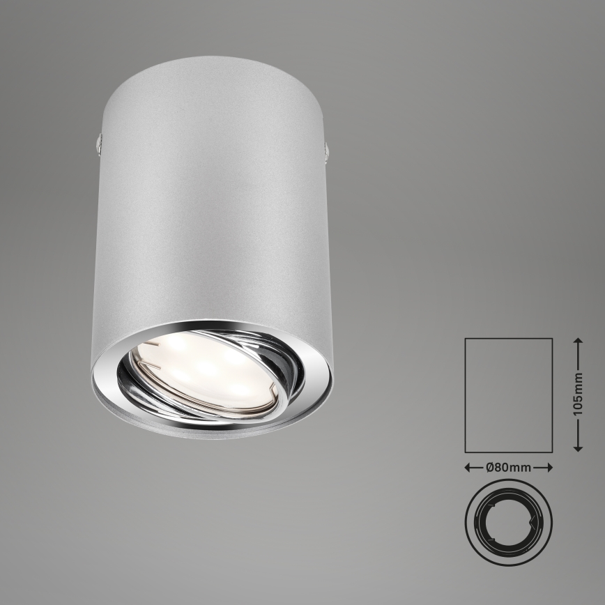 Briloner 7119-014 - LED-kohdevalo TUBE 1xGU10/5W/230V pyöreä