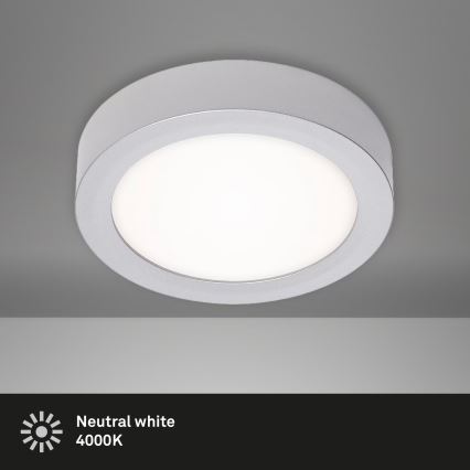 Briloner 7122-014 - LED-kattovalaisin FIRE, 11 W, 230 V, 3000 K, Ø 17 cm, hopea