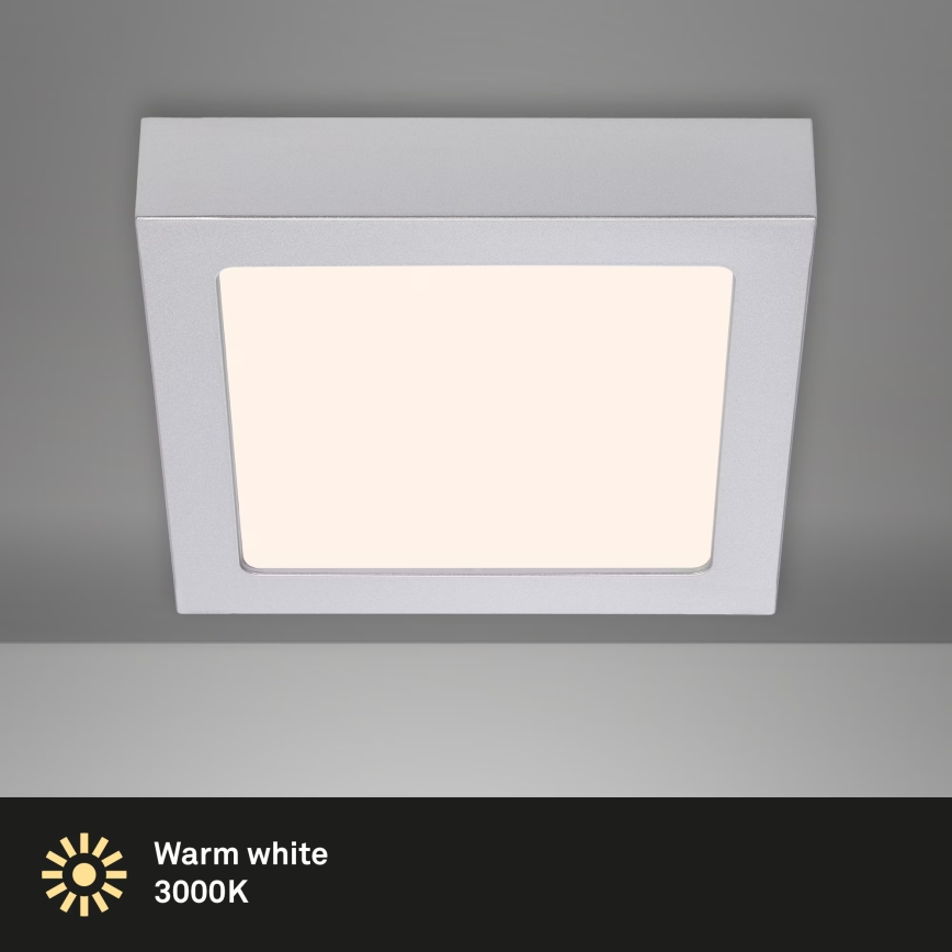 Briloner 7123-014 - LED-kattovalaisin FIRE LED/12W/230V 3000K 17x17cm hopea