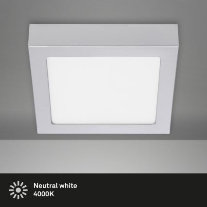 Briloner 7123-414 - LED-kattovalaisin FIRE LED/12W/230V hopea