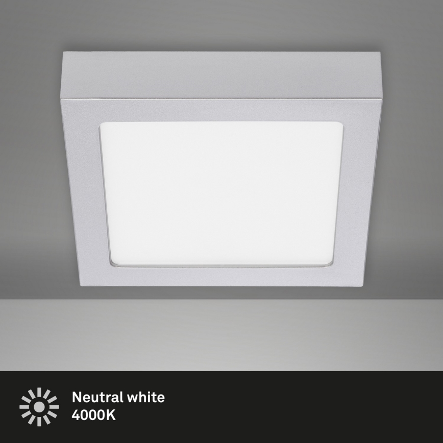 Briloner 7123-414 - LED-kattovalaisin FIRE LED/12W/230V hopea