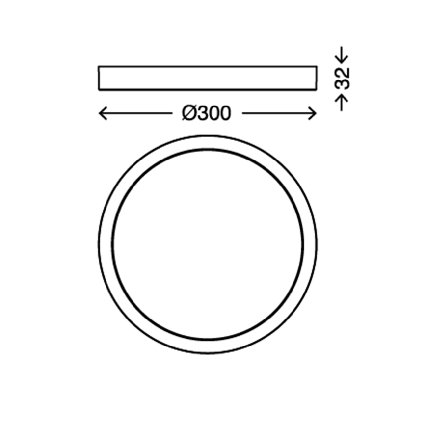 Briloner 7132-014 - LED-kattovalaisin kylpyhuoneeseen FIRE LED/21W/230V 3000K IP44