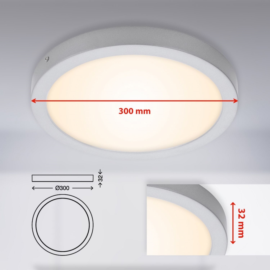Briloner 7141-014 - LED-kattovalaisin FIRE LED/21W/230V 3000K