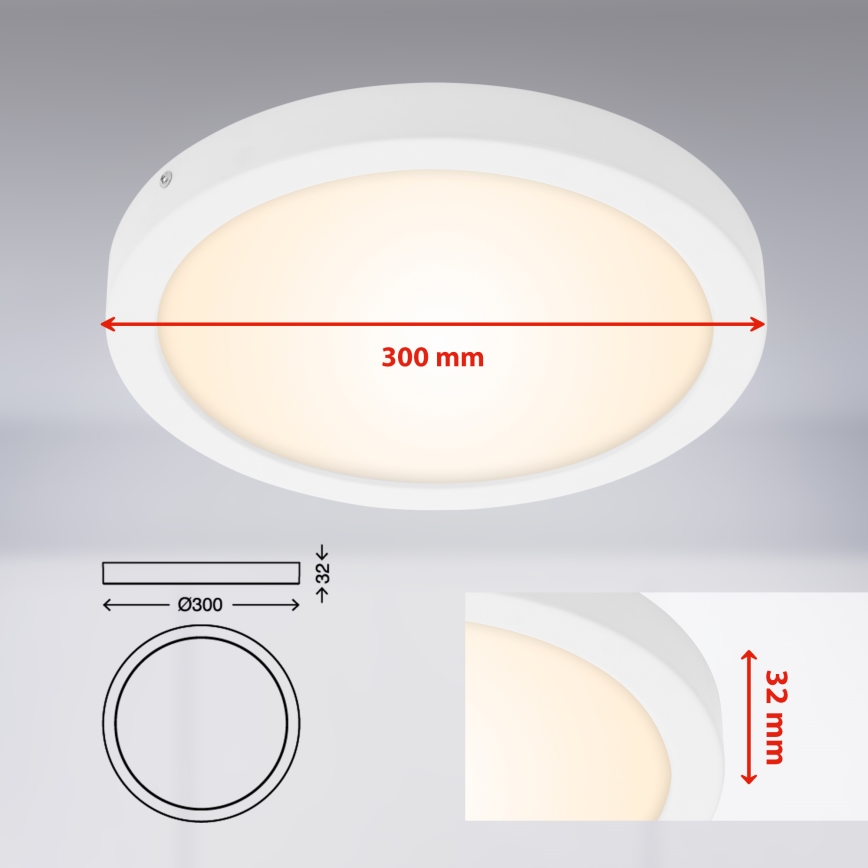 Briloner 7141-016 - LED-kattovalaisin FIRE LED/21W/230V