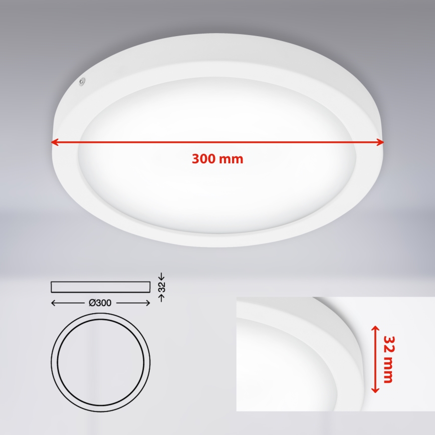 Briloner 7141-416 - LED-kattovalaisin FIRE LED/21W/230V