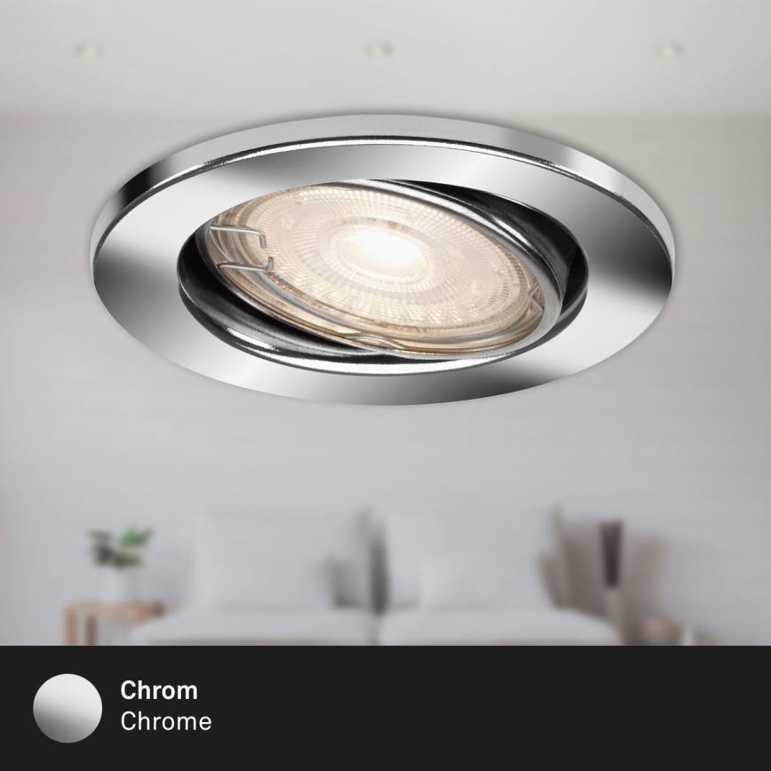 Briloner 7144-038 - SETTI 3x LED Kylpyhuoneen upotettava valo SLIDE GU10/3,5W/230V IP23