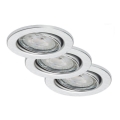 Briloner 7149-039 - SARJA 3xLED himmennettävä kylpyhuonevalaisin 1xGU10/5W/230V IP23