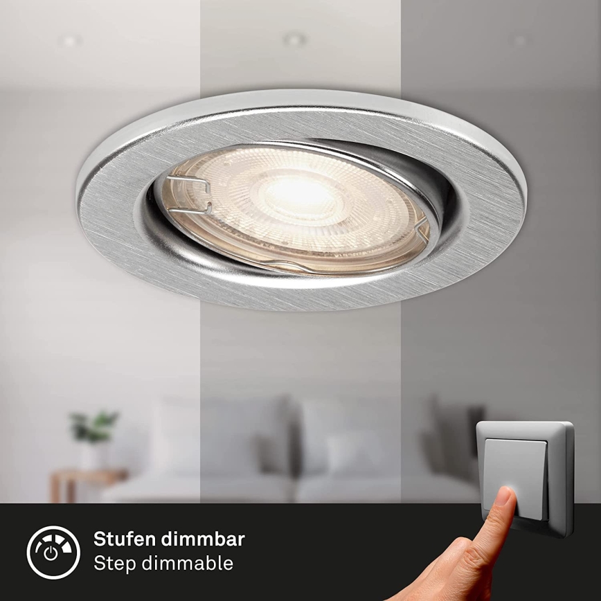 Briloner 7149-039-SETTI 3xLED himmennettävä kylpyhuoneen valo 1xGU10/5W/230V IP23