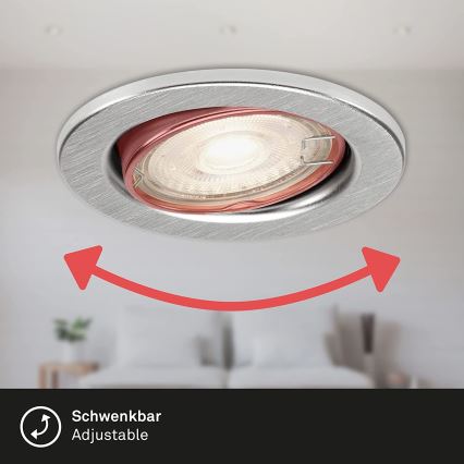 Briloner 7149-039-SETTI 3xLED himmennettävä kylpyhuoneen valo 1xGU10/5W/230V IP23