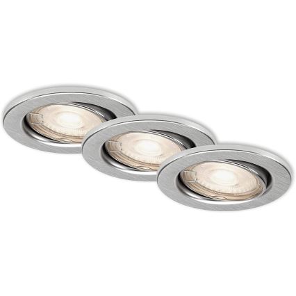 Briloner 7149-039-SETTI 3xLED himmennettävä kylpyhuoneen valo 1xGU10/5W/230V IP23