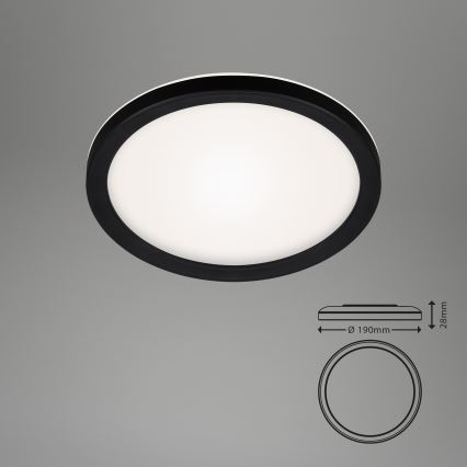 Briloner 7150-415 - LED Kattovalaisin SLIM LED/12W/230V d. 19 cm