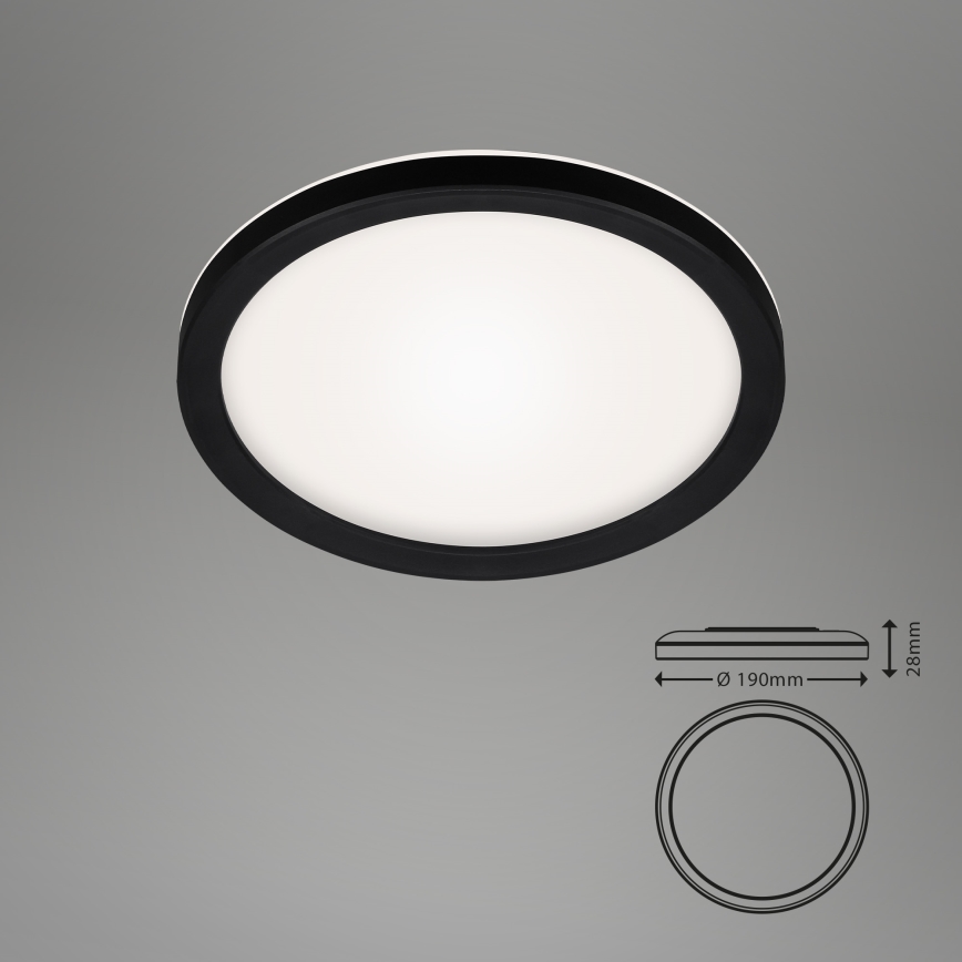 Briloner 7150-415 - LED Kattovalaisin SLIM LED/12W/230V d. 19 cm