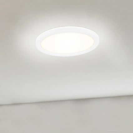 Briloner 7150-416 - LED-kattovalaisin SLIM LED/12W/230V d. 19 cm