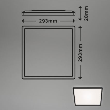 Briloner 7156-415 - LED-kattovalaisin SLIM LED/18W/230V