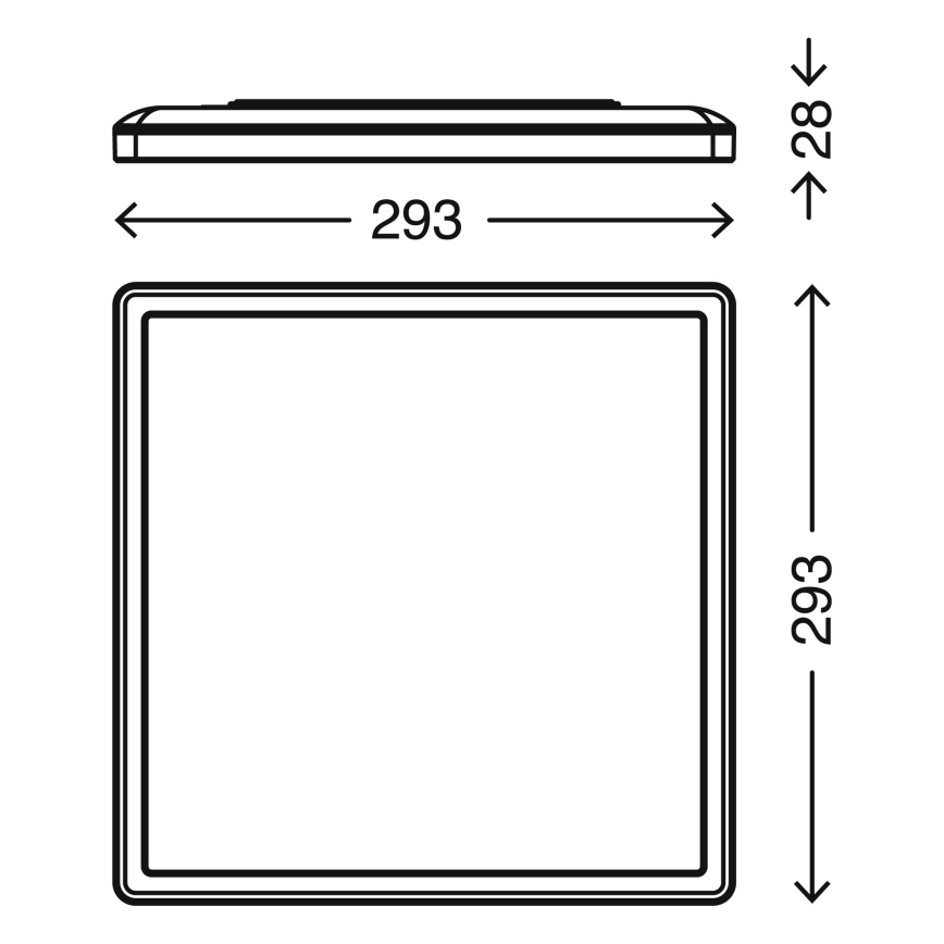 Briloner 7156-416 - LED-kattovalo SLIM LED/18W/230V