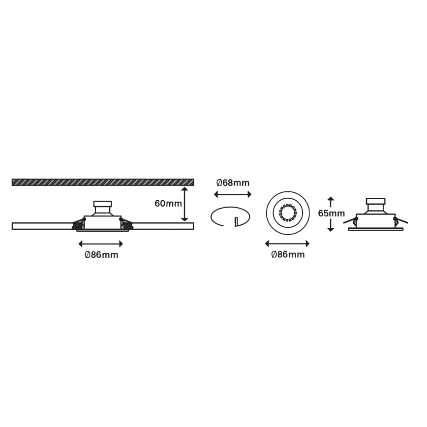 Briloner 7182-032-SETTI 3xLED himmennettävä kylpyhuoneen valo 1xGU10/5W/230V IP23