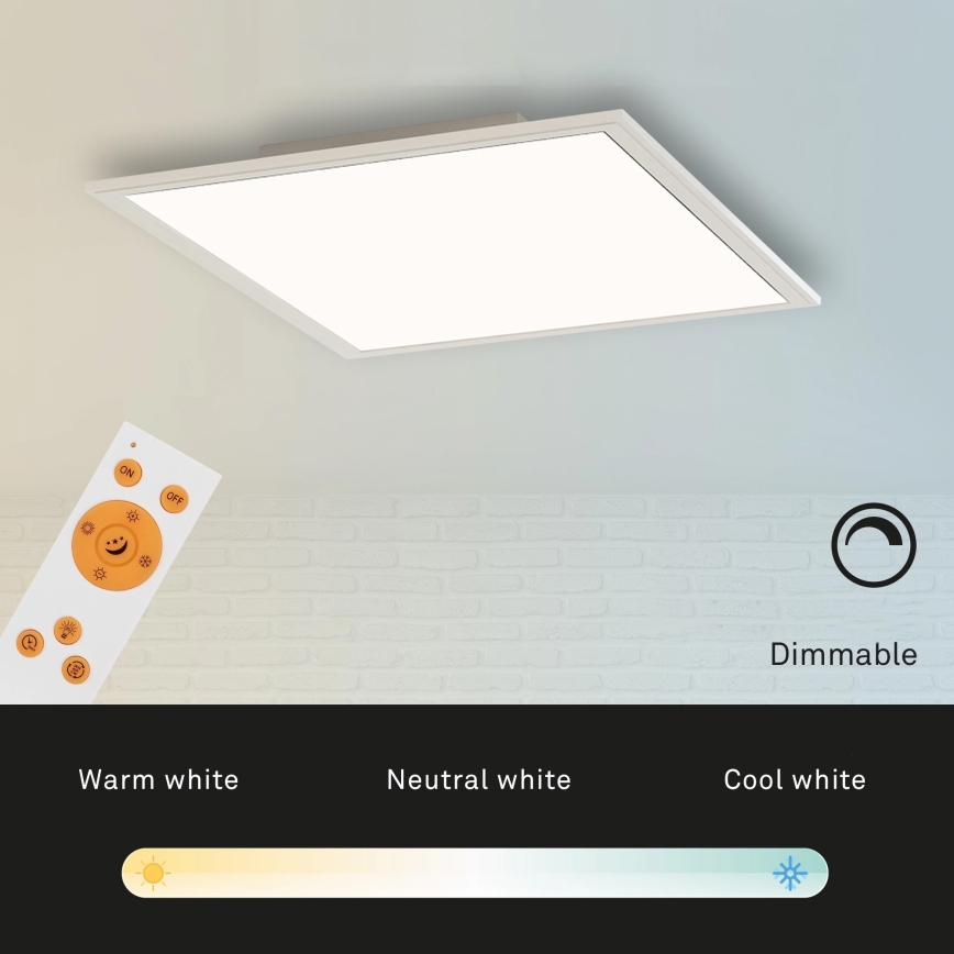 Briloner 7194-016 - LED Himmennettävä kattovalo SIMPLE LED/18W/230V 3000-6500K + kauko-ohjain