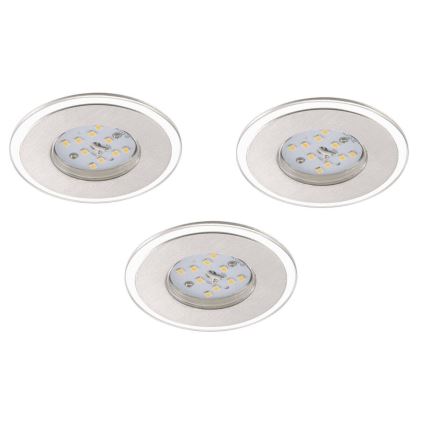 Briloner 7197-039-SETTI 3x LED Himmennettävä upotettu kylpyhuonevalaisin LED/4,5W/230V IP44