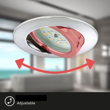Briloner 7209-038 - SETTI 3x LED Kylpyhuoneen upotettava valo LED/5W/230V IP23