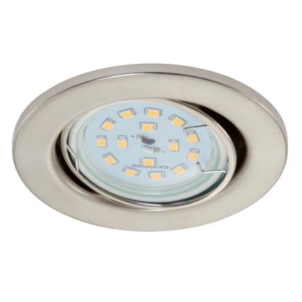 Briloner 7220-032 - SETTI 3x LED-kattovalaisin kylpyhuoneeseen FIT 1xGU10/5W/230V mattanikkeli