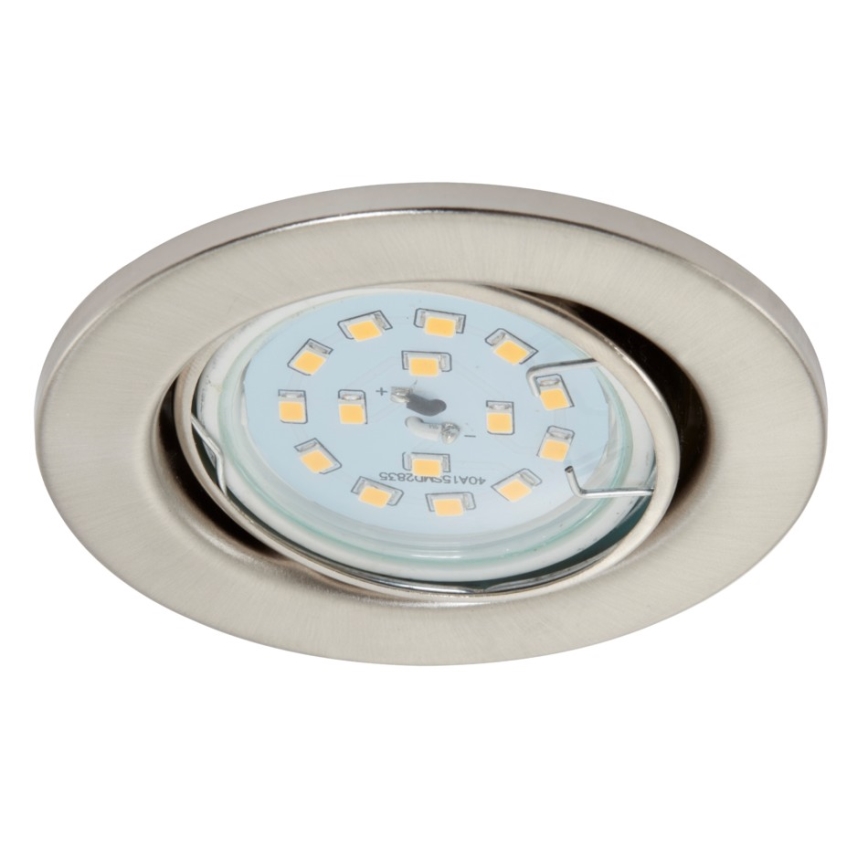 Briloner 7220-032 - SETTI 3x LED-kattovalaisin kylpyhuoneeseen FIT 1xGU10/5W/230V mattanikkeli