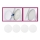 Briloner 7224-040 - SETTI 4x Diffuuseri upotettaville valoille halkaisija 69 mm