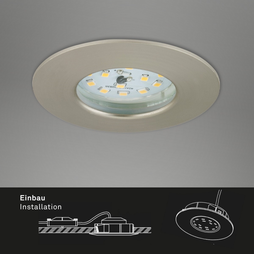 Briloner 7231-032 - SETTI 3x LED Himmennettävä kylpyhuone upotettu ATTACH kevyt LED/5,5W/230V IP44