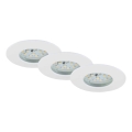 Briloner 7231-036 - SETTI 3x LED Himmennettävä upotettu kylpyhuonevalaisin LED/5,5W/230V IP44