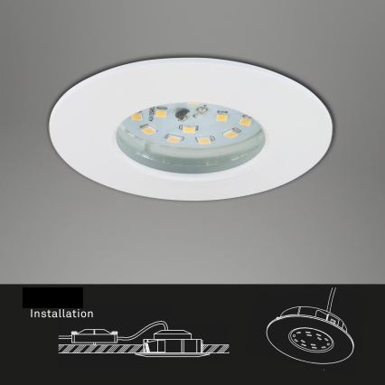 Briloner 7231-036 - SETTI 3x LED Himmennettävä upotettu kylpyhuonevalaisin LED/5,5W/230V IP44