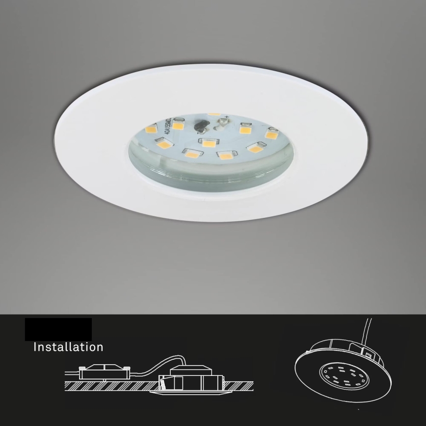 Briloner 7231-036 - SETTI 3x LED Himmennettävä upotettu kylpyhuonevalaisin LED/5,5W/230V IP44