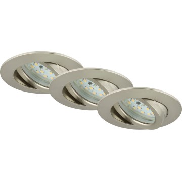 Briloner 7232-032 - SETTI 3 kpl himmennettäviä LED-alasvalaisimia kylpyhuoneeseen ATTACH LED/5,5W/230V IP23