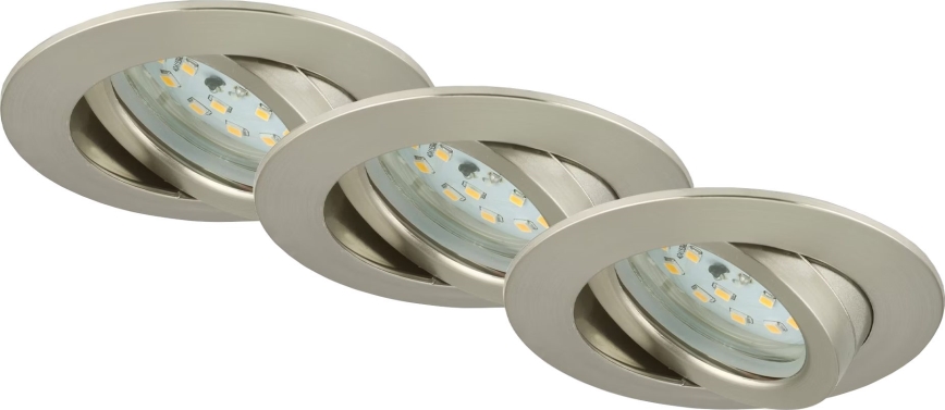 Briloner 7232-032 - SETTI 3 kpl himmennettäviä LED-alasvalaisimia kylpyhuoneeseen ATTACH LED/5,5W/230V IP23
