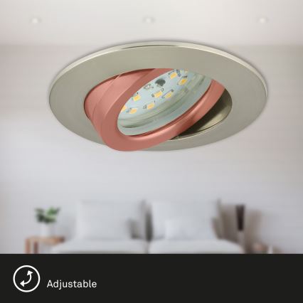 Briloner 7232-032 - SETTI 3 kpl himmennettäviä LED-alasvalaisimia kylpyhuoneeseen ATTACH LED/5,5W/230V IP23