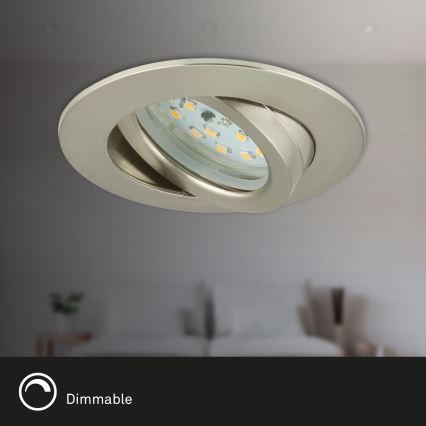 Briloner 7232-032 - SETTI 3 kpl himmennettäviä LED-alasvalaisimia kylpyhuoneeseen ATTACH LED/5,5W/230V IP23