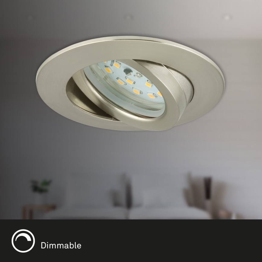 Briloner 7232-032 - SETTI 3 kpl himmennettäviä LED-alasvalaisimia kylpyhuoneeseen ATTACH LED/5,5W/230V IP23