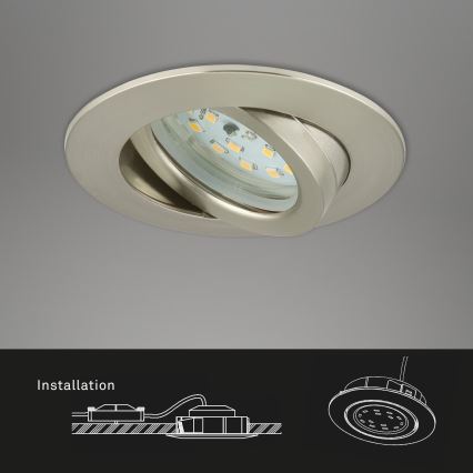 Briloner 7232-032 - SETTI 3 kpl himmennettäviä LED-alasvalaisimia kylpyhuoneeseen ATTACH LED/5,5W/230V IP23