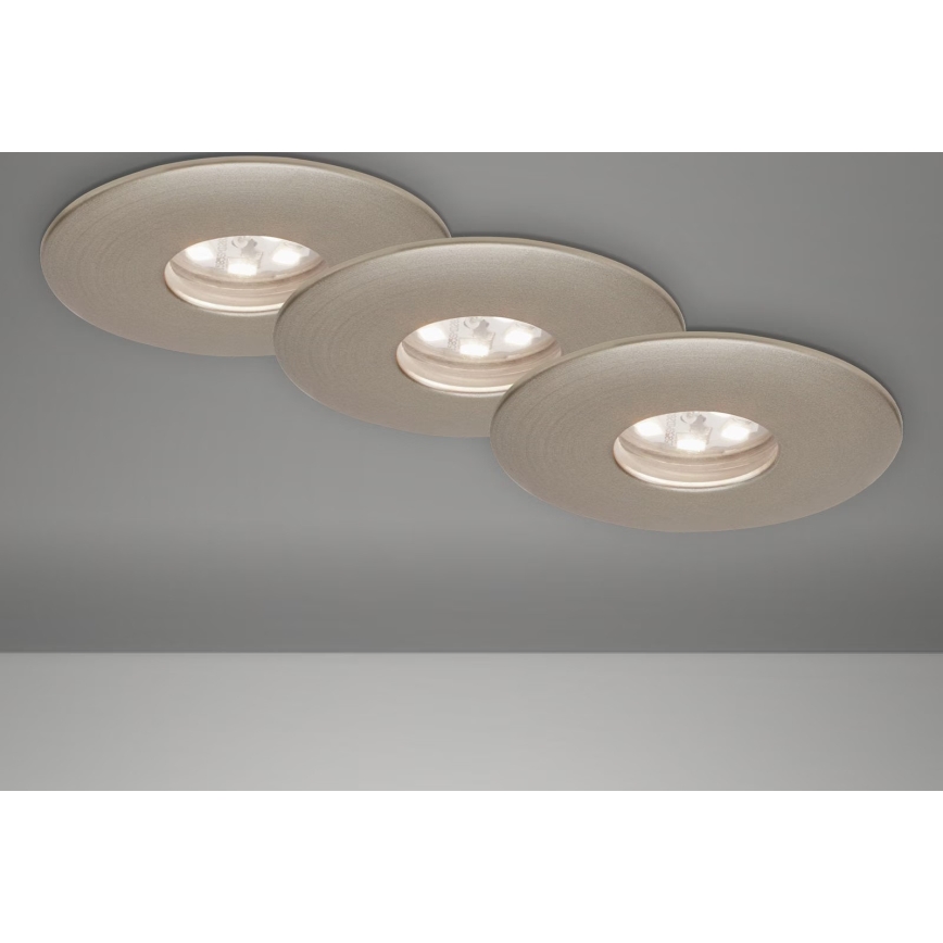 Briloner 7240-032 - SETTI 3x LED Kylpyhuoneen upotettava valo ATTACH LED/1,8W/230V IP44 mattakromi