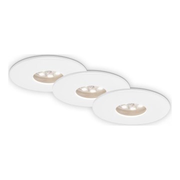 Briloner 7240-036 -SETTI 3x LED Kylpyhuoneen upotettava valo ATTACH LED/1,8W/230V IP44 valkoinen