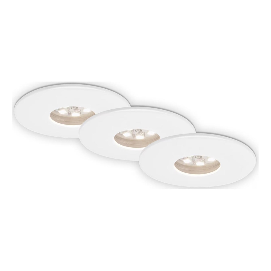 Briloner 7240-036 -SETTI 3x LED Kylpyhuoneen upotettava valo ATTACH LED/1,8W/230V IP44 valkoinen
