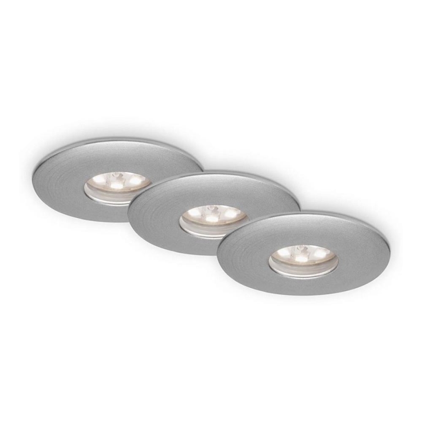 Briloner 7240-039 - SETTI 3x LED Kylpyhuoneen upotettava valo LED/1,8W/230V IP44