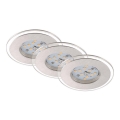 Briloner 7257-039 - SETTI 3x LED Kylpyhuoneen upotettava valo ATTACH LED/4,5W/230V IP44