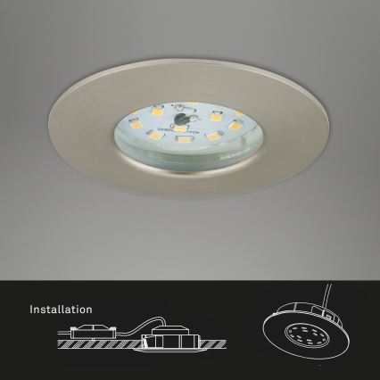Briloner 7295-012 - LED Himmennettävä upotettu kylpyhuonevalaisin ATTACH LED/6,5W/230V IP44