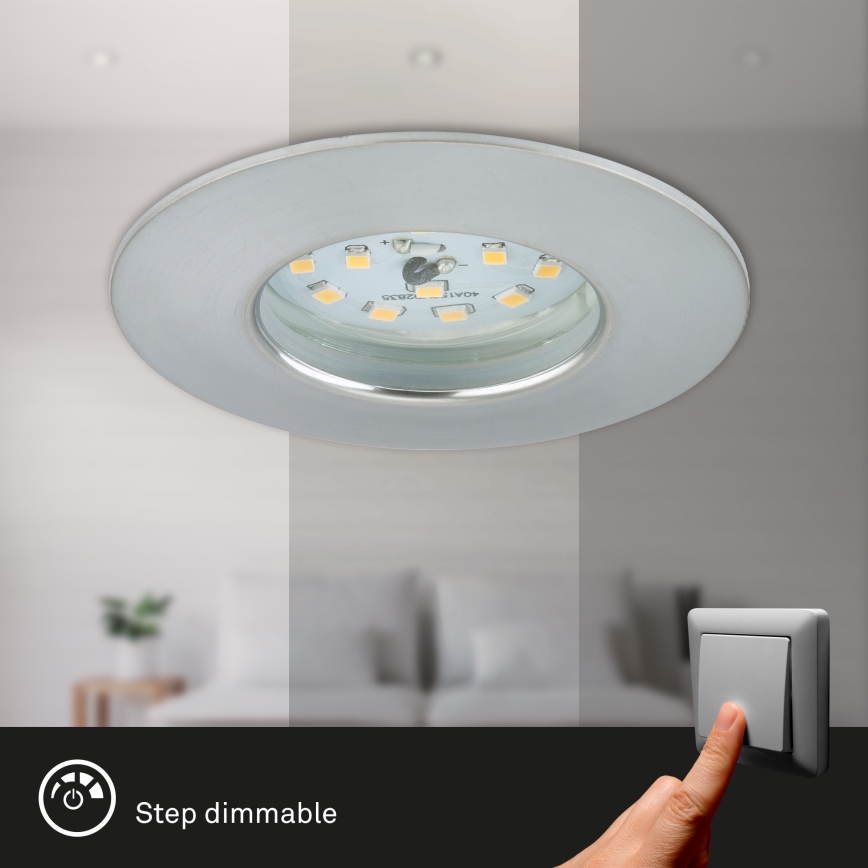 Briloner 7295-019 - LED Himmennettävä upotettu kylpyhuonevalaisin ATTACH LED/6,5W/230V IP44